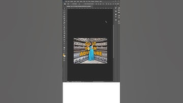 Add cool 😎 perspective text in your photo in photoshop #shorts