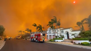 Coastal Fire burns Laguna Niguel