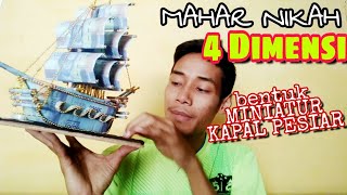 #TUTORIAL buat MAHAR NIKAH 4D bentuk (MINIATUR KAPAL PESIAR) mahar udah 75% ORDER DI BATALIN Oh No!!
