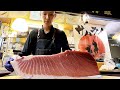 Super Giant Bluefin Tuna Cutting Sashimi - 超巨大黑鮪魚切割生魚片技術