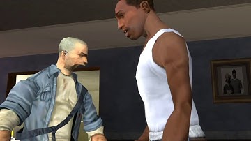 GTA SA CJ meets with James Earl Cash from Manhunt 1