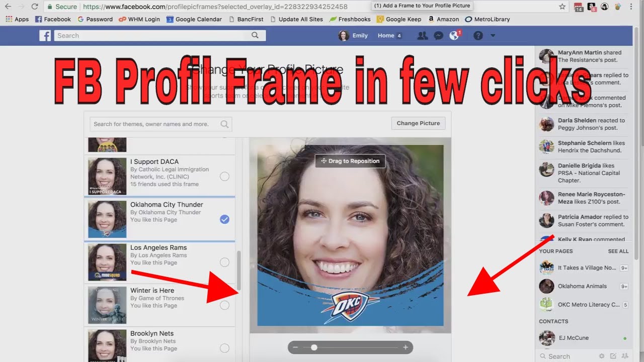 How to remove frame from profile picture