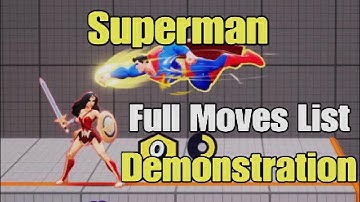 Multiversus Superman Full Moves List Demonstration