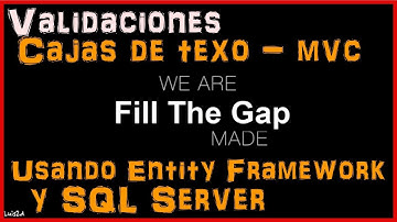 Validaciones usando Entity Framework MVC 5, SQL Server y CSharp