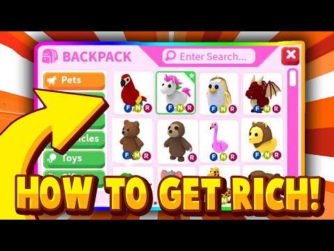 How To Get Rich Quick Roblox Adopt Me Noob To Pro With No Robux Youtube - how to earn money bucks fast easy in roblox adopt me in 2020 hobbies that make money how to get money earn money