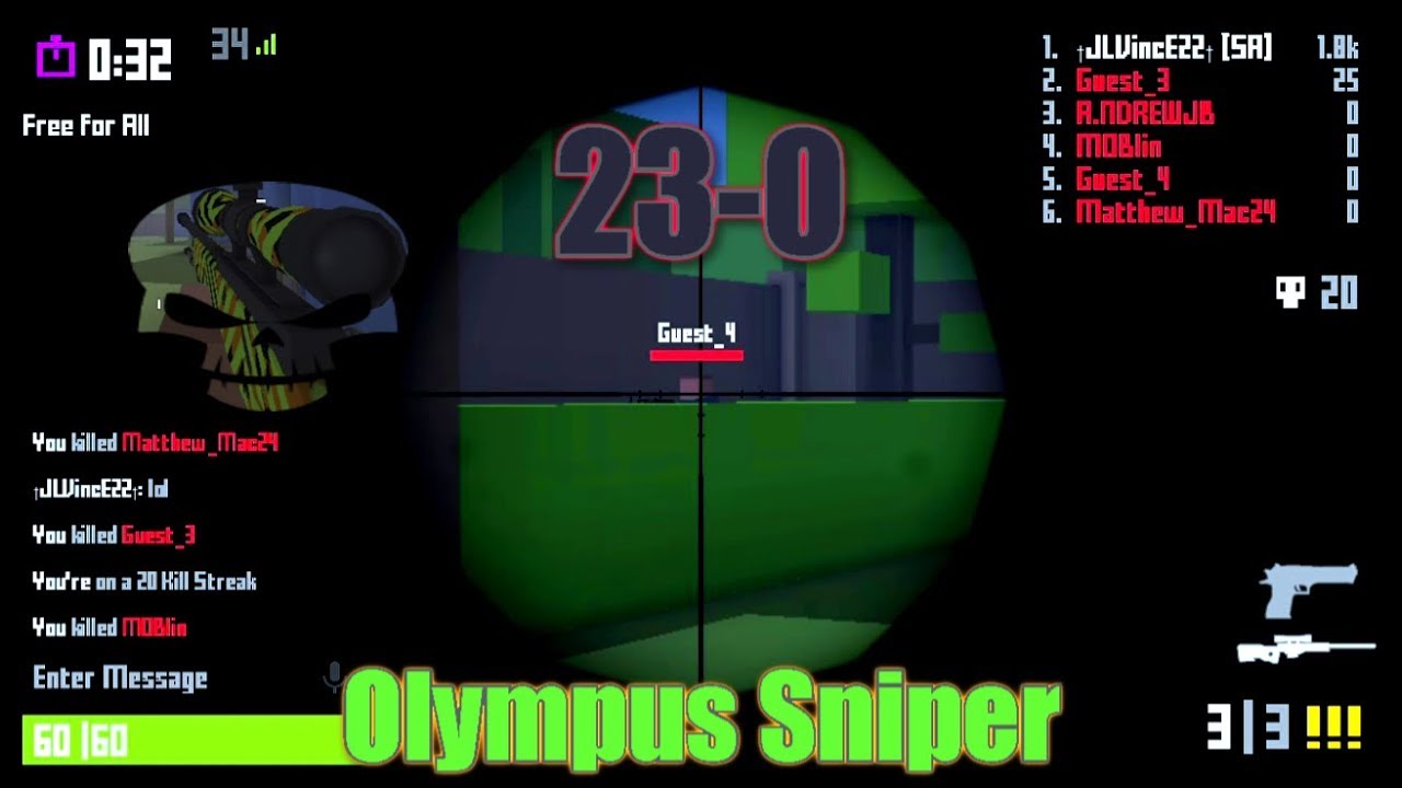 Krunker.io || Sniper Olympus Rifle (Epic Skin)