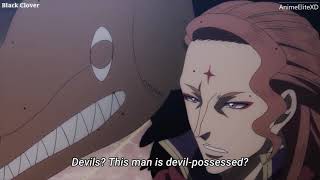 Nacht vs Magic Knight Captains | Nacht reveals his demons | Black Clover