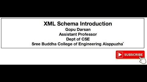 CS368 XML SCHEMA INTRODUCTION