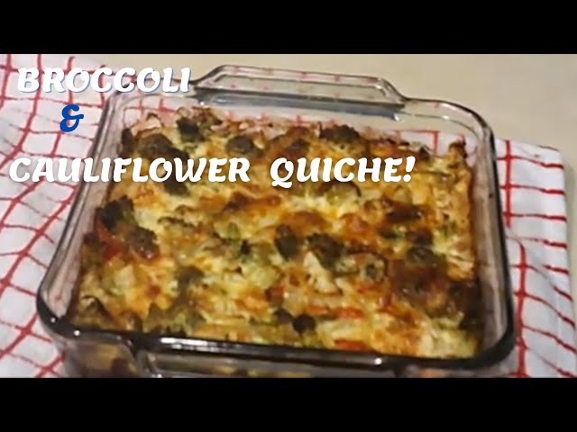 Crustless Quiche with Broccoli and Cauliflower « Clean & Delicious