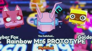 Unhatching Rainbow Mythical M-6 Prototype.. 1.31 BILLION (Roblox Pet Sim X)