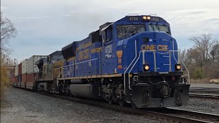 CSX #4720 We Are One CSX Unit leads an Intermodal through Blue Island