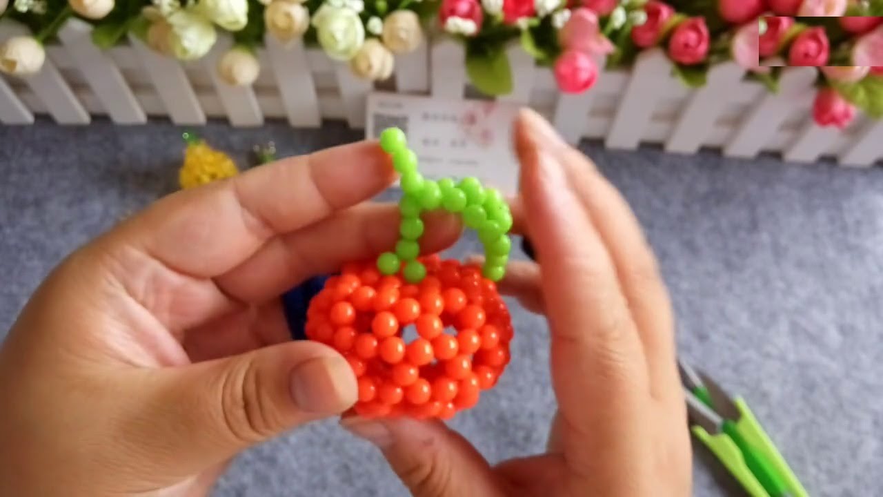 水晶串珠 植物類飾品 桔子