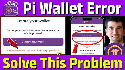 pi wallet create account problems | how to solve pi wallet is currently inaccessible|pi wallet error