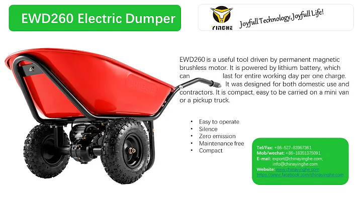 Electric dumper EWD260 -Yinghe electric dumper&electric wheelbarrow