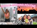 4AM school morning routine CHALLENGE! // school vlog