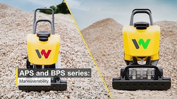Our two new vibratory plates series - APS and BPS: Easy to guide