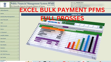 PFMS - Bulk Payment in Excel - Excel sa bulk Payment kaise kary PFMS ma.