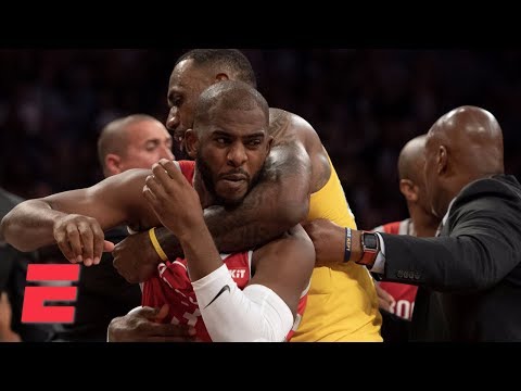 Rockets vs Lakers fight with Chris Paul, Rajon Rondo and Brandon Ingram ejected | NBA Highlights