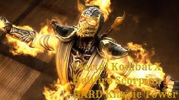 Mortal Kombat X (PS4) Hellfire Scorpion HARD Klassic Tower Ladder