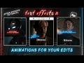Text Effects &amp; Animations For Your Edits | After Effects Tutorial | Ukhnooq_Ae