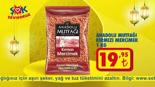Anadolu Mutfağı Kırmızı Mercimek hem #ŞOK'ta hem de Cepte ŞOK'ta!