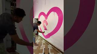 Wallpainting Pink Colour Fast Code Art