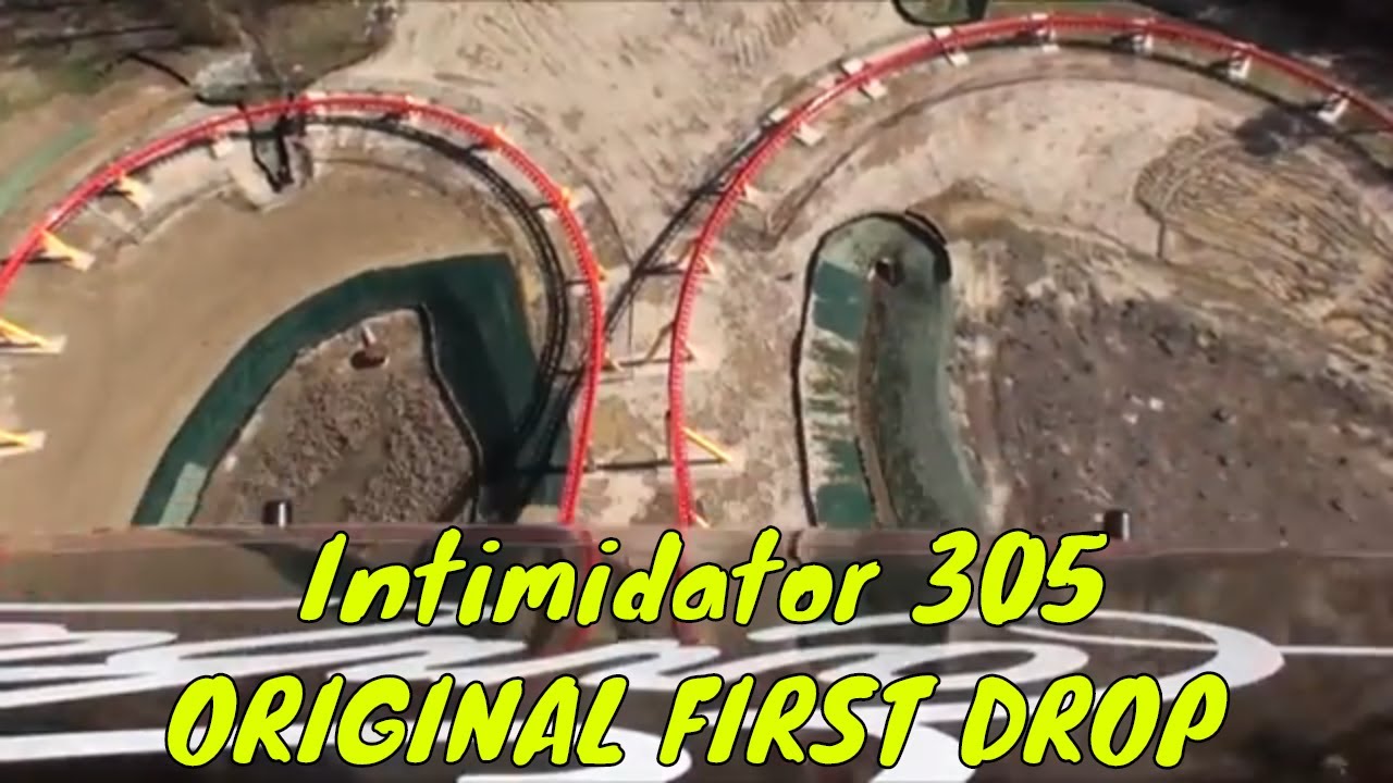 Intimidator 305 POV Kings Dominion roller coaster ORIGINAL first turn ...