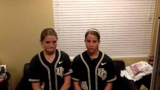 Shelby Turnier and Mackenzie Audas talk about the Knights' doubleheader sweep of Monmouth (3/20/13)