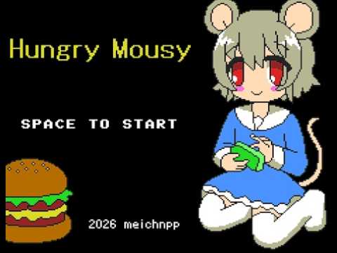 Hungry Mousy by meichnpp for Msx - Catch the Hamburger little girl!