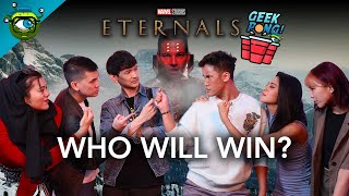 Marvel Studios Eternals: Geek Culture vs Munah Bagharib, Hirzi Zulkiflie & Estelle Fly | GEEK PONG