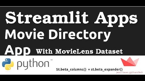 Building a Simple Movies Directory app with Streamlit (using side by side layout & Pandas)
