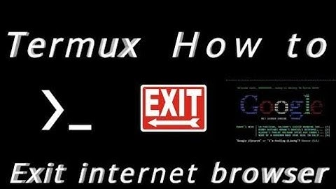 How to exit from w3m command in termux