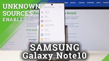 How to Allow Unknown Sources in SAMSUNG Galaxy Note 10 - Install Unknown Apps