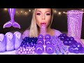 MOST POPULAR FOOD FOR ASMR *PURPLE FOOD* CLOUD JELLY, ALOE VERA SHEET JELLY, ROPE JELLY MUKBANG 먹방