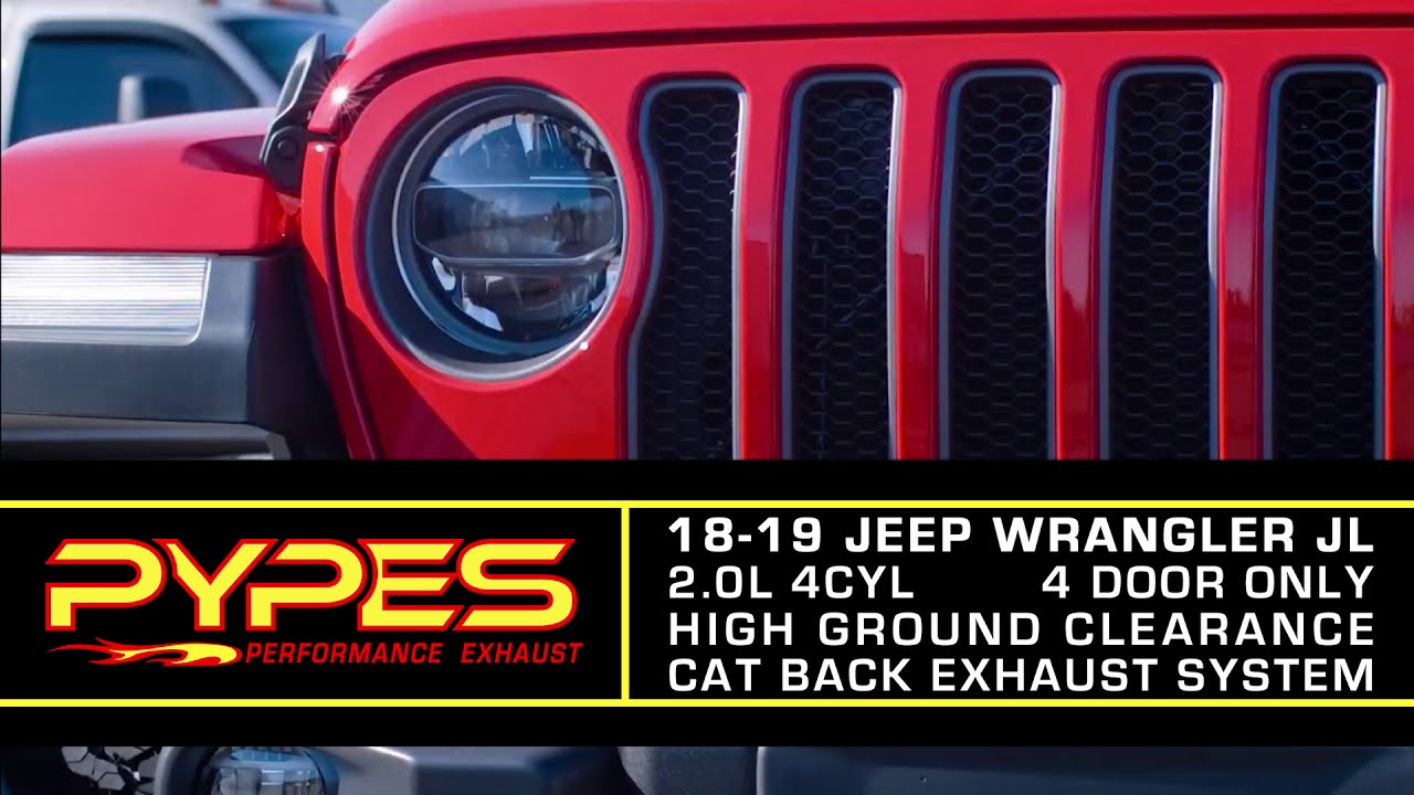 Jeep Wrangler JL  I4 High Ground Clearance Catback Exhaust Sound Clip -  YouTube