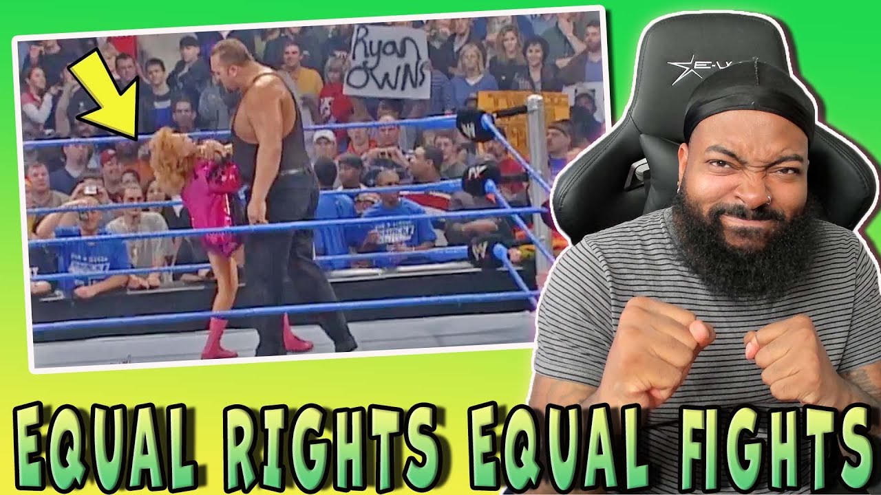 ROSS REACTS TO 10 CRAZIEST WWE MAN VS WOMEN INTERGENDER WRESTLING