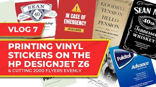 Printing Vinyl Stickers and Cutting Flyers