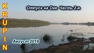 Отпуск на Оке.  Август 2019.  Часть 2-я. Пришла плотва и пошли грибы...