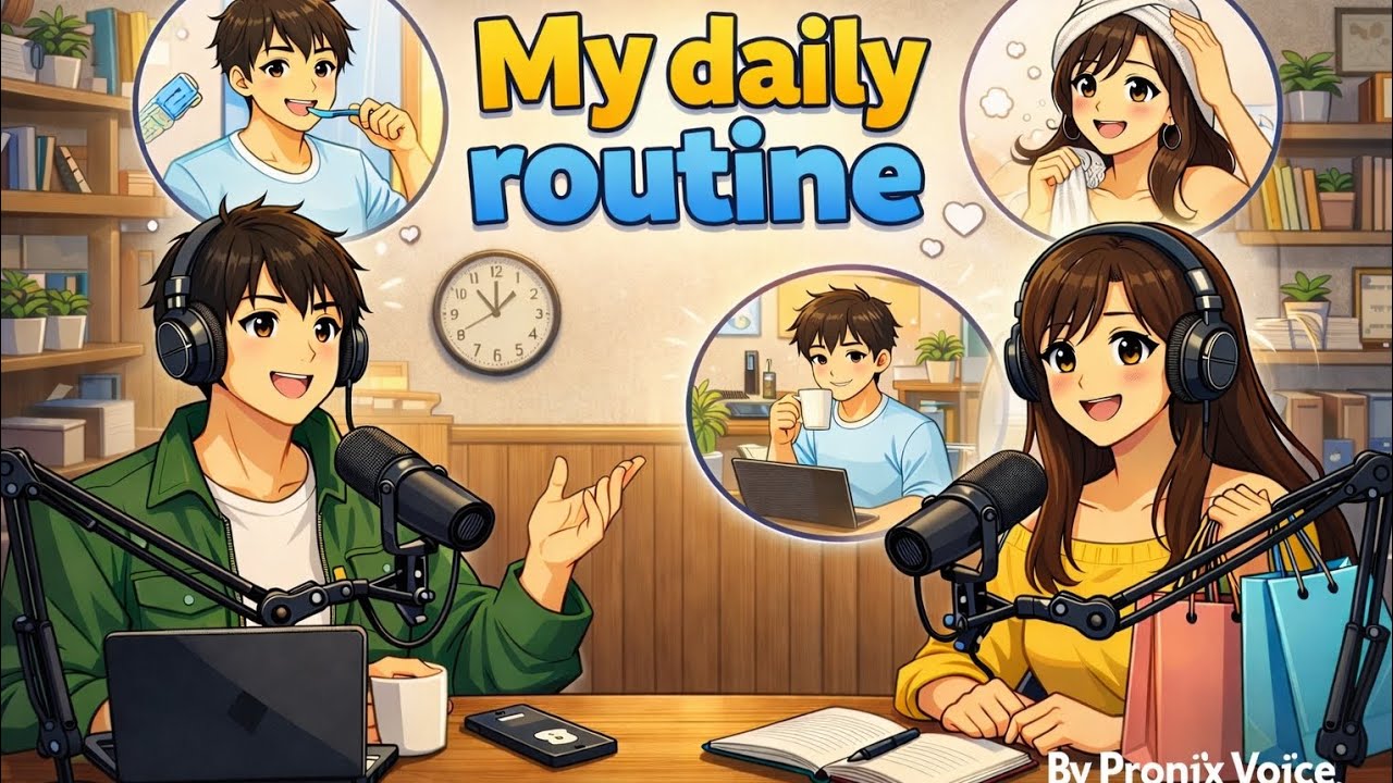 My Daily Routine in English | Speak English Fluently | English Podcast for Beginners | Pronix Voice