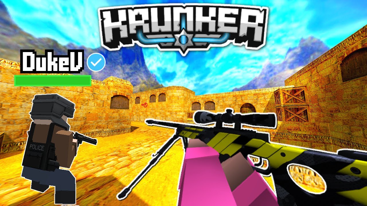 Krunker.io CSGO MAP Gameplay *INSANE * w/ Map Creator 10 v 10 - YouTube