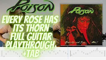 Every Rose Has Its Thorn - Poison Guitar Cover + TAB