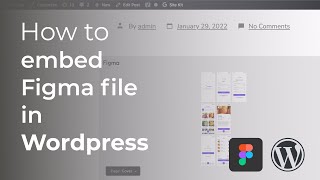 How to embed Figma file to wordpress