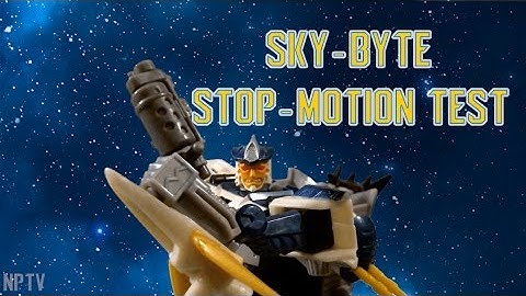 Transformers Sky-Byte Stop-Motion (Green Screen Test)
