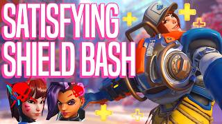 A Satisfying Shield Bash vs. DVA and Sombra 🛡️ - Overwatch Brigitte Gameplay