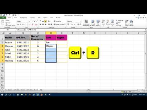 Extract Text with Left, Right Function in Excel