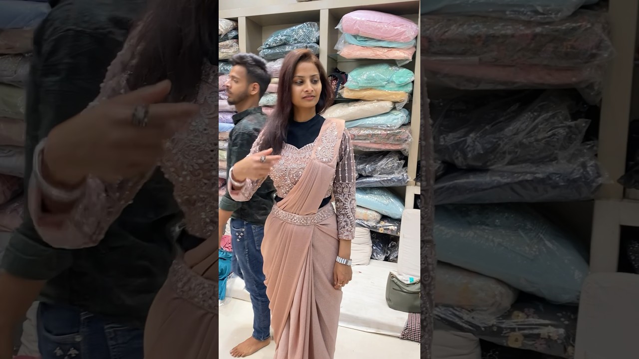 Ready to Wear Saree😍Shopping in Chandni Chowk#shorts #ashortaday #readymadesaree #shortsfeed ||Niki