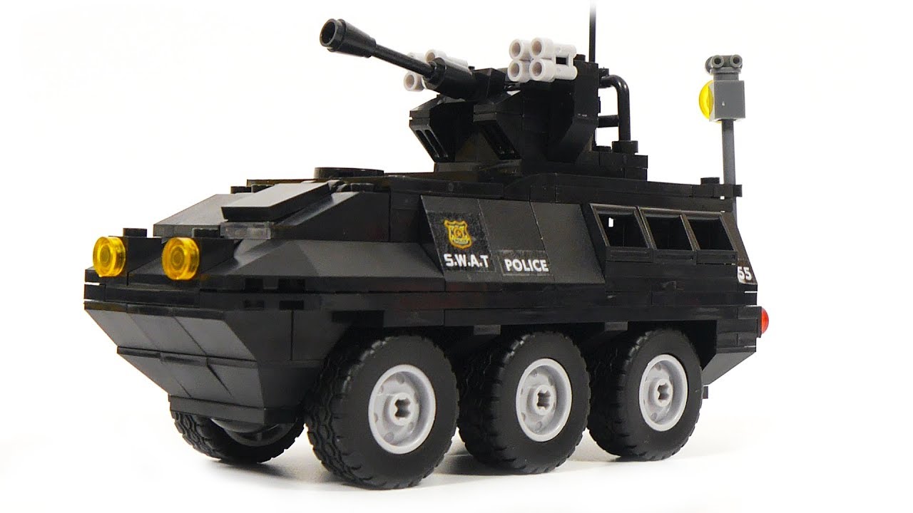 Sluban Police Missile Tank 273 Pieces Blue