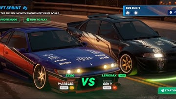 Drift sprint race vs Zzgg, Static Shift Racing Gameplay