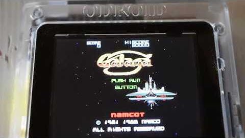 ODROID-GO - PC Engine - Galaga ’88 (running on go-emu 1.0.2)
