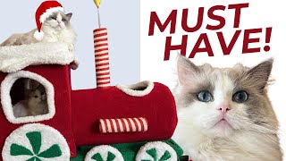 Ragdoll Cat Christmas Train | The Best Cat Toy? So Cute! by Ring of Fire Ragdolls 532 views 5 months ago 6 minutes, 29 seconds